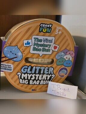 RMS/ Crazy Fun Jumbo 7 inch Glitter Mystery Big Bao Bun Dumpling /NEW